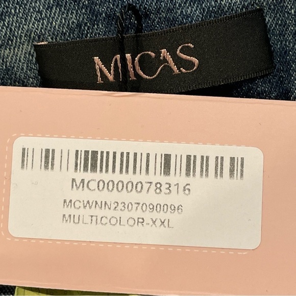 Plaid Patchwork Denim Skirt - Picture 10 of 16